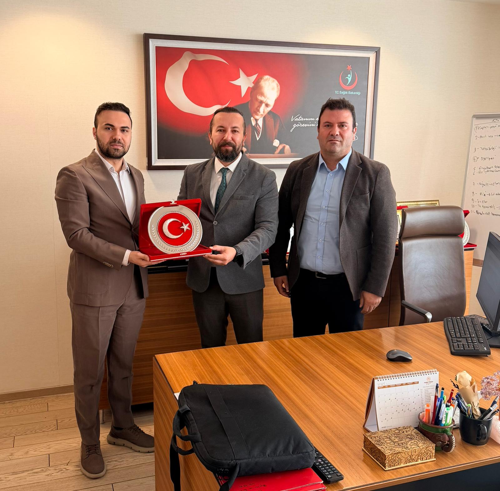 SAĞLIK BAKANLIĞI EĞİTİM VE SERTİFİKASYON DAİRE BAŞKANI UZM. DR. ERKAN SANMAK'A ZİYARET